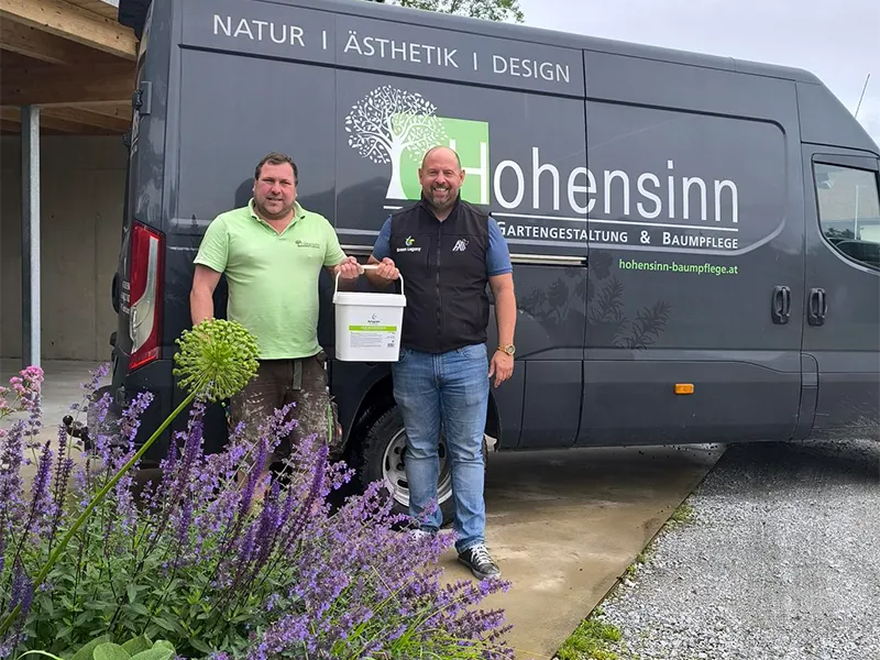 Hohensinn Gartenbau, Gärtnerei, Baumpflege, Gartenplanung, Polygrain, Superabsorber, Polysorb, Wasserspeicherndes Granulat, Hydrogel Granulat, Superabsorber