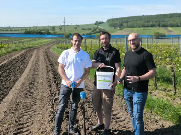 Weinbau, Polygrain, Versuch, Forschung Burgenland, Weingut Hahnekamp-Sailer, Christoph Klikovits